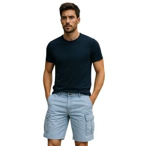 Vintage Levi Strauss & Co.‎ Cargo Shorts Relaxed Fit Utility Blue Mens Size 36